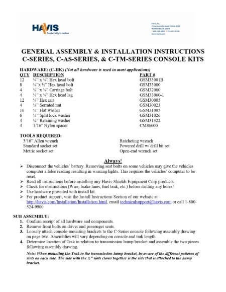 Installation Instructions (PDF)
