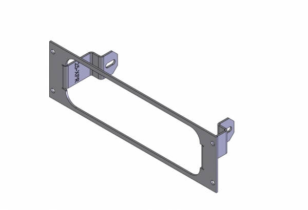 1-Piece Equipment Mounting Bracket, 2.5″ Mounting Space, Fits Motorola XPR4350, XPR4380, XPR4550, XPR4580 & XPR5550 remote radios