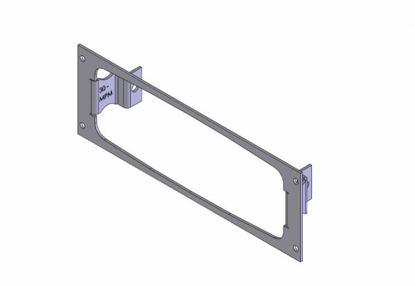 1-Piece Equipment Mounting Bracket, 3″ Mounting Space, Fits Motorola PM1500