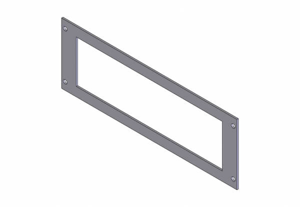 1-Piece Equipment Mounting Bracket, 3″ Mounting Space, Fits Single Din AM/FM Radios
