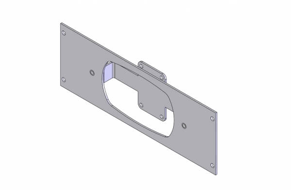 1-Piece Equipment Mounting Bracket, 3″ Mounting Space, Fits Whelen WCC9 Switch Box