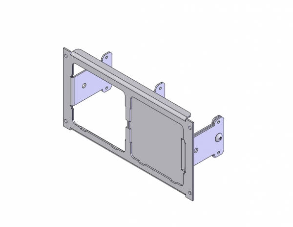 1-Piece Equipment Mounting Bracket, 4.5″ Mounting Space, Fits Motorola APX-Series Chargers