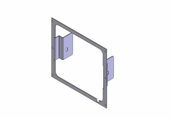 1-Piece Equipment Mounting Bracket, 8″ Mounting Space, Fits Motorola APX-09 Remote Radio