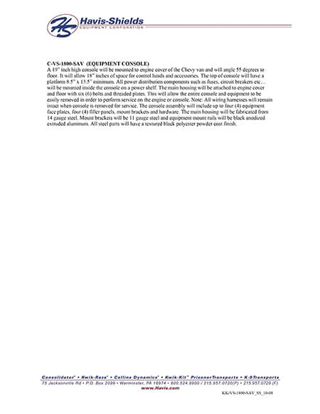 Written Product Specs (PDF)