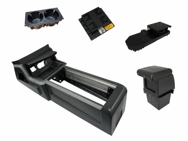 Package – VSX Console with Front PocketJet 6 & 7 Printer Mount for Laptop Docking Stations for 2020-2026 Ford Interceptor Utility