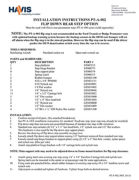 Installation Instructions (PDF)