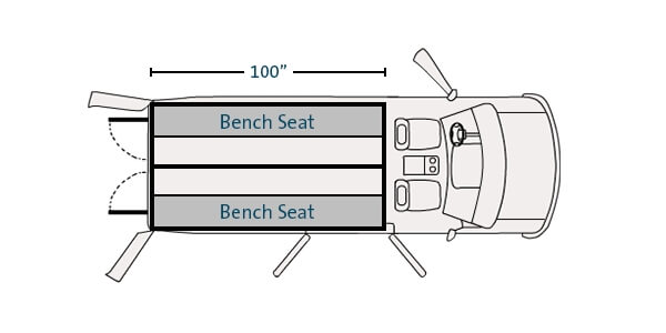 Prisoner Transport Insert For 2015-2026 Ford Transit Low Roof Standard Length 130″ WB Cargo Van