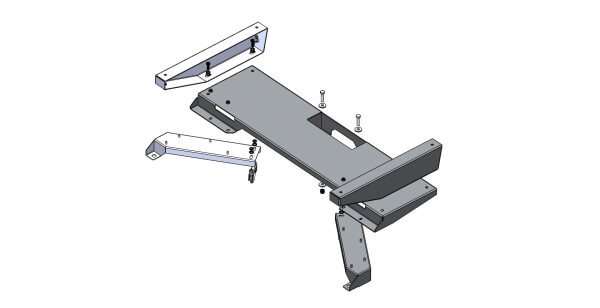 Modular Storage Drawer Mount for 2020-2026 Ford Interceptor Utility