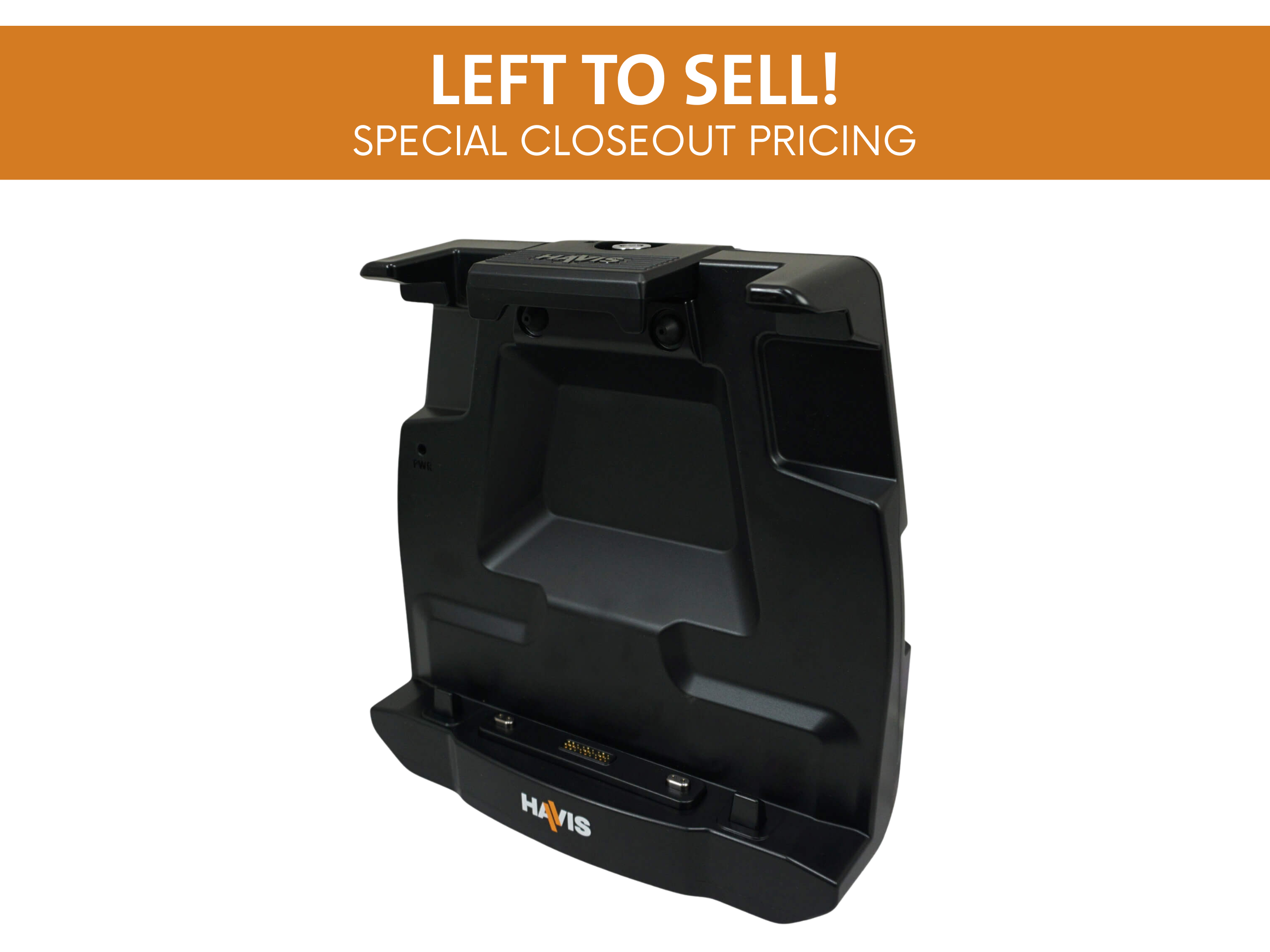 LEFT TO SELL – Docking Station for Dell’s Pro Rugged 12 (Latitude 7230) Tablet with AdvancedPort Replication, Quad Pass-Thru Antenna Connection, & Internal, Non-isolated Power Supply