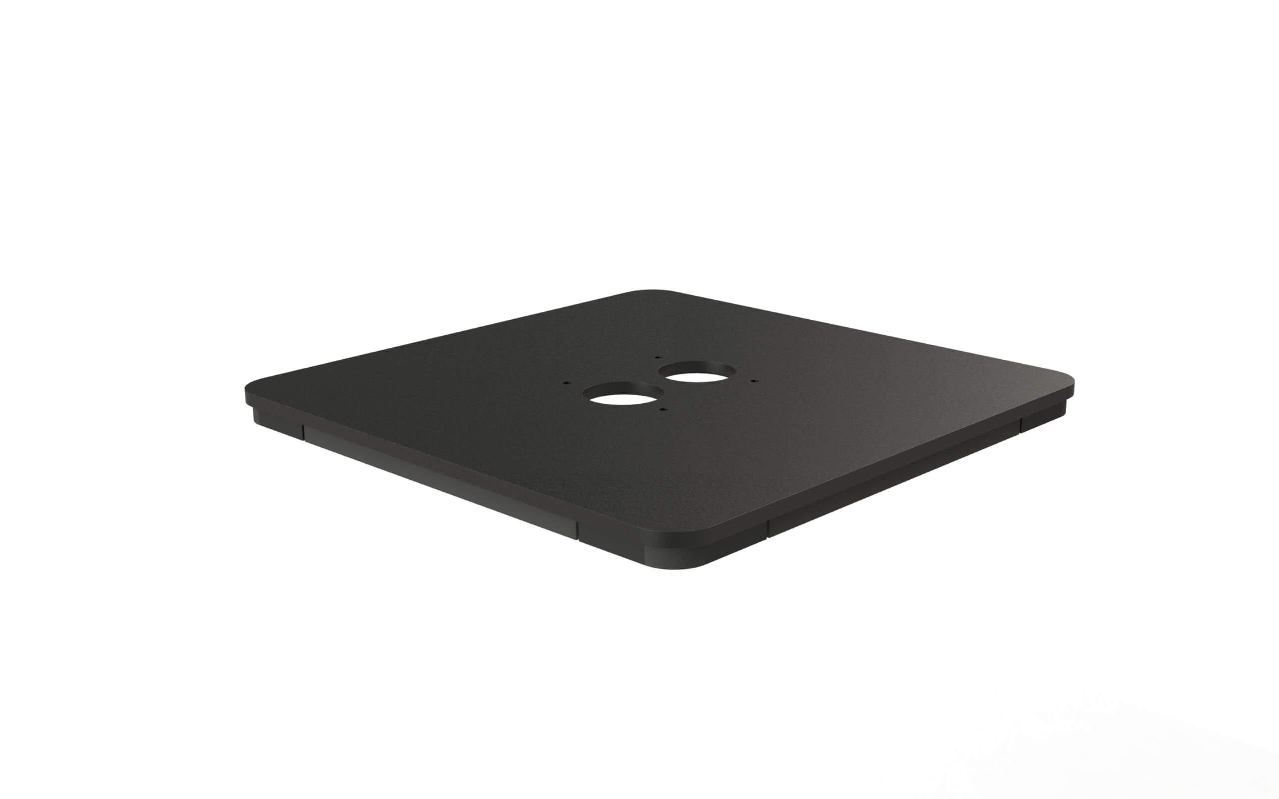Free Standing Base For Extruded & Steel Poles with Round Base Plate