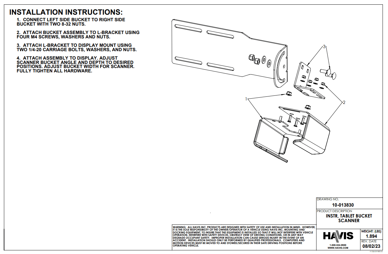 Installation Instructions: