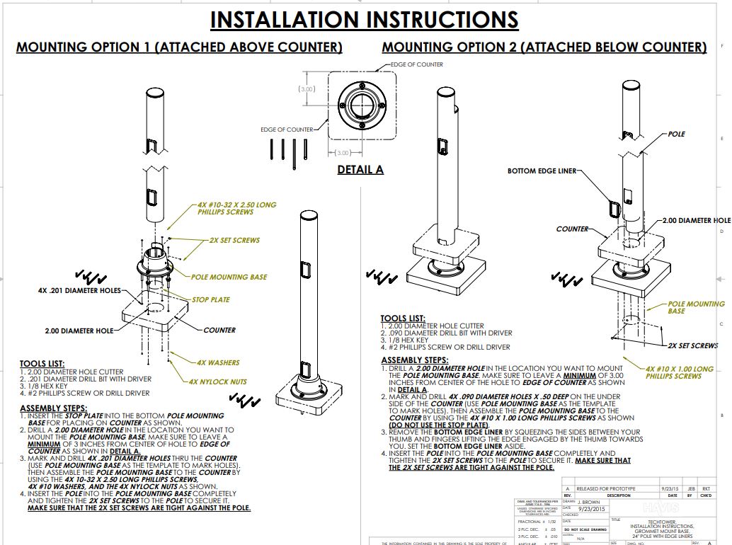 Customer Instructions