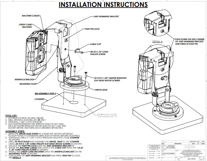Customer Instructions