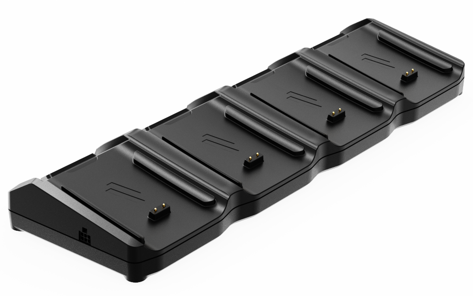 Package – Four-Bay Charger for Ingenico DX8000 Mobile Payment Device with Power Supply