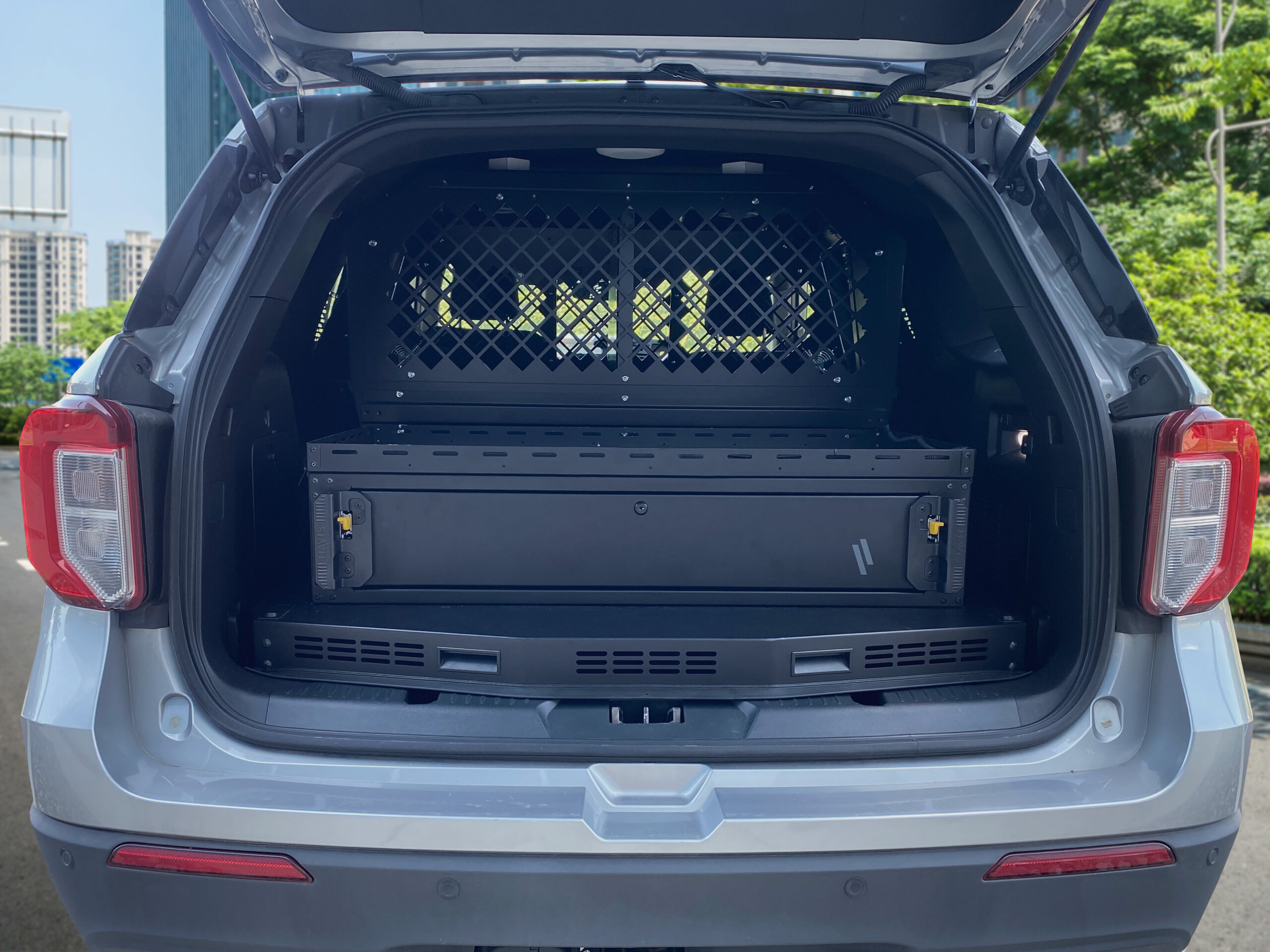 Premium Single Medium Drawer Package With Trunk Trays for 2020-2026 Ford Interceptor Utility