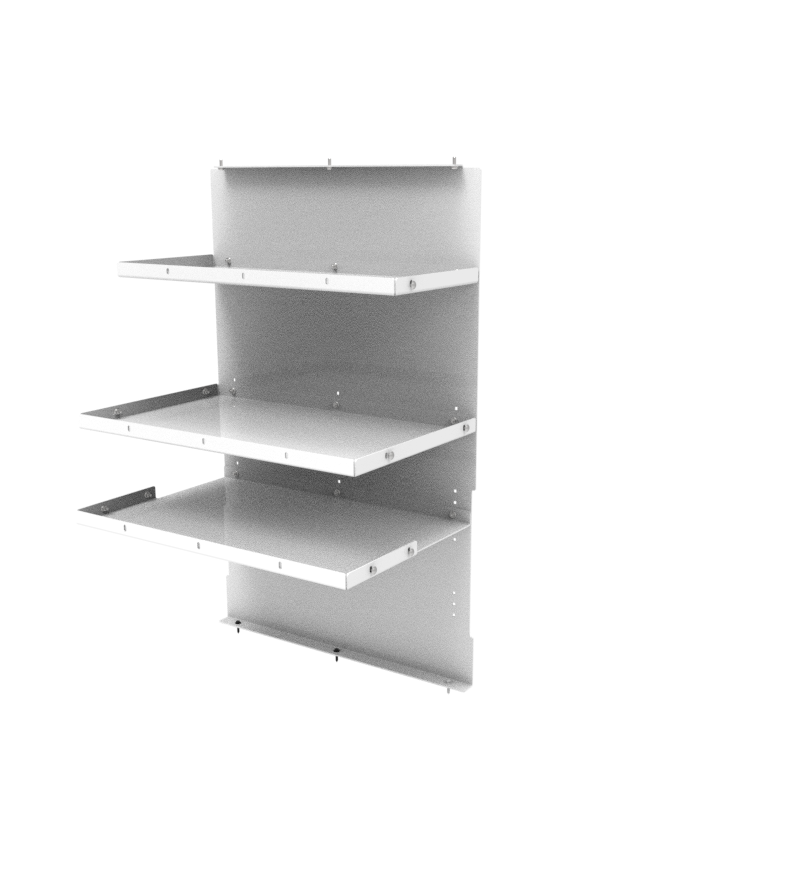 Side Door Storage System Insert for 2017-2026 Ford F-Series Standard K9 – White