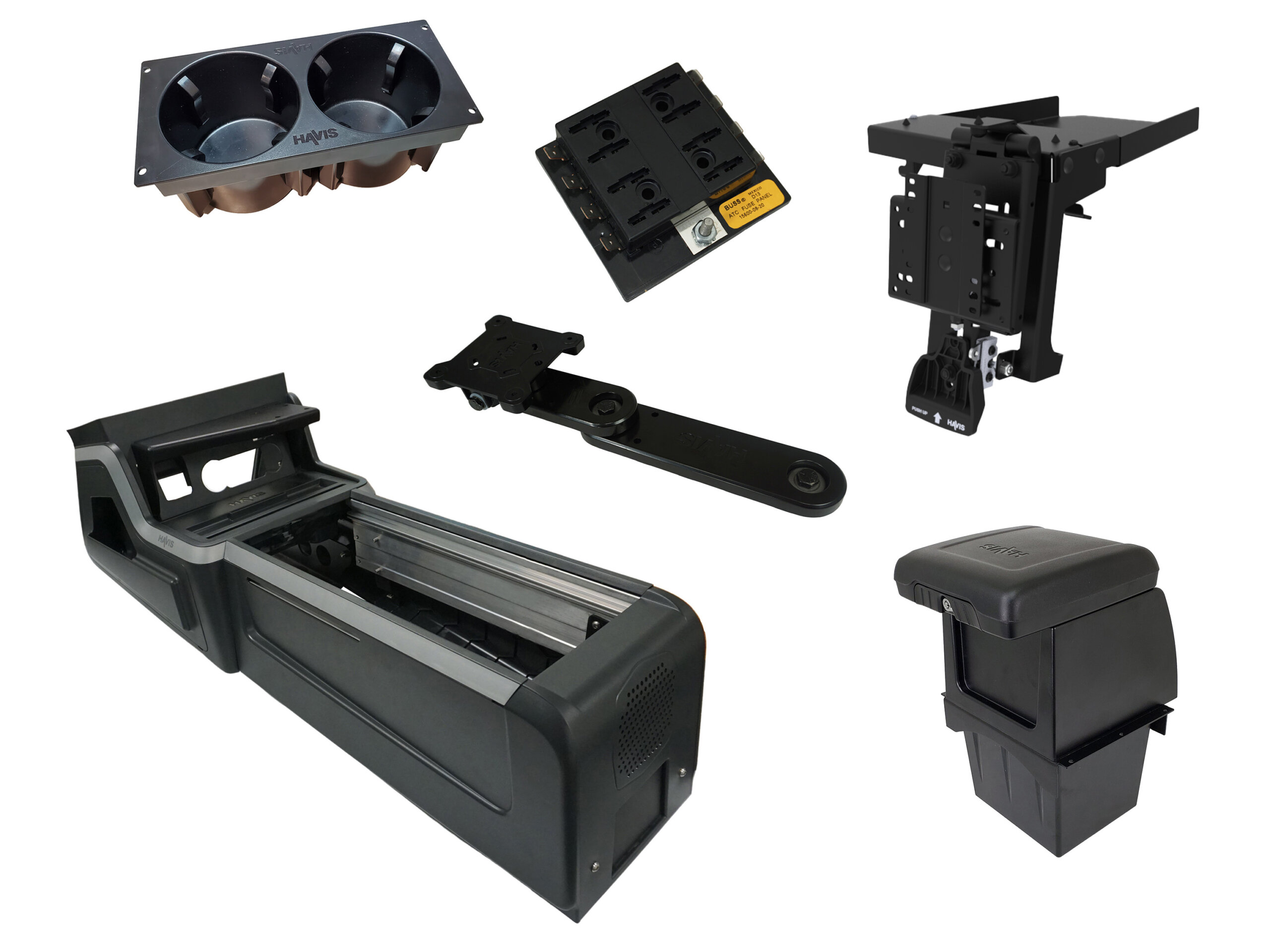 Package – VSX Console with Front PocketJet 6 & 7 Printer Mount for Tablet Docking Stations for 2025-2026 Ford Interceptor Utility