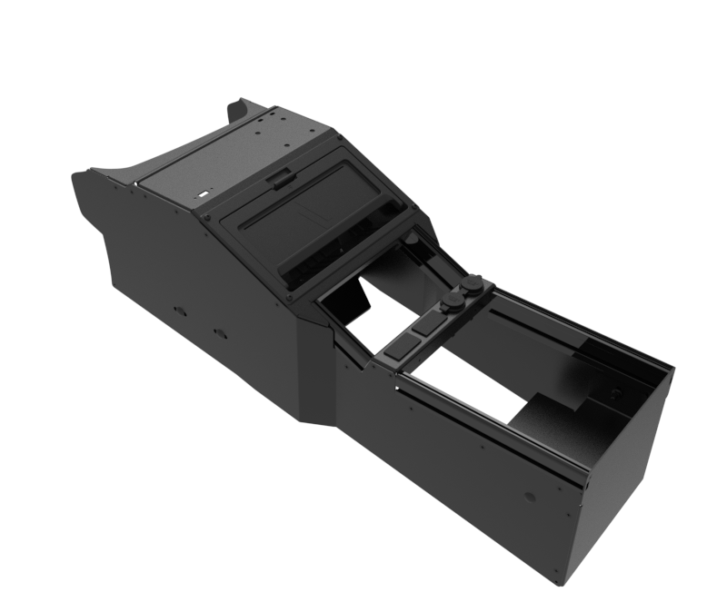 Vehicle-Specific 14″ Angled Console with PocketJet 8 Internal Printer Mount for 2021-2026 Dodge Durango Pursuit