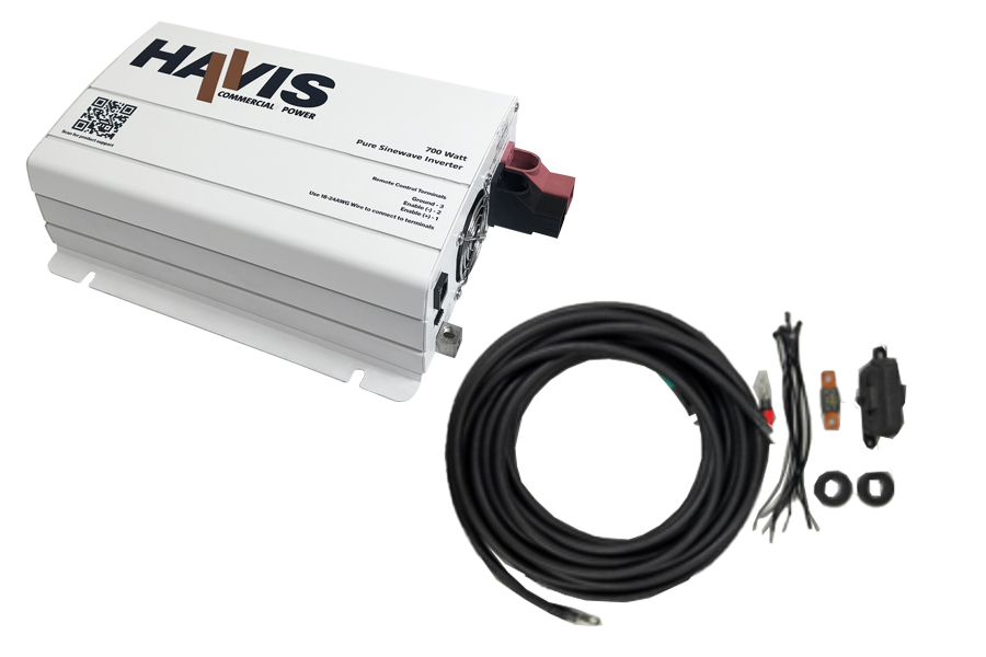 TS Series Total System Pure Sine Wave Inverter, 12VDC Input & 700W AC Output with Wire Harness Medium
