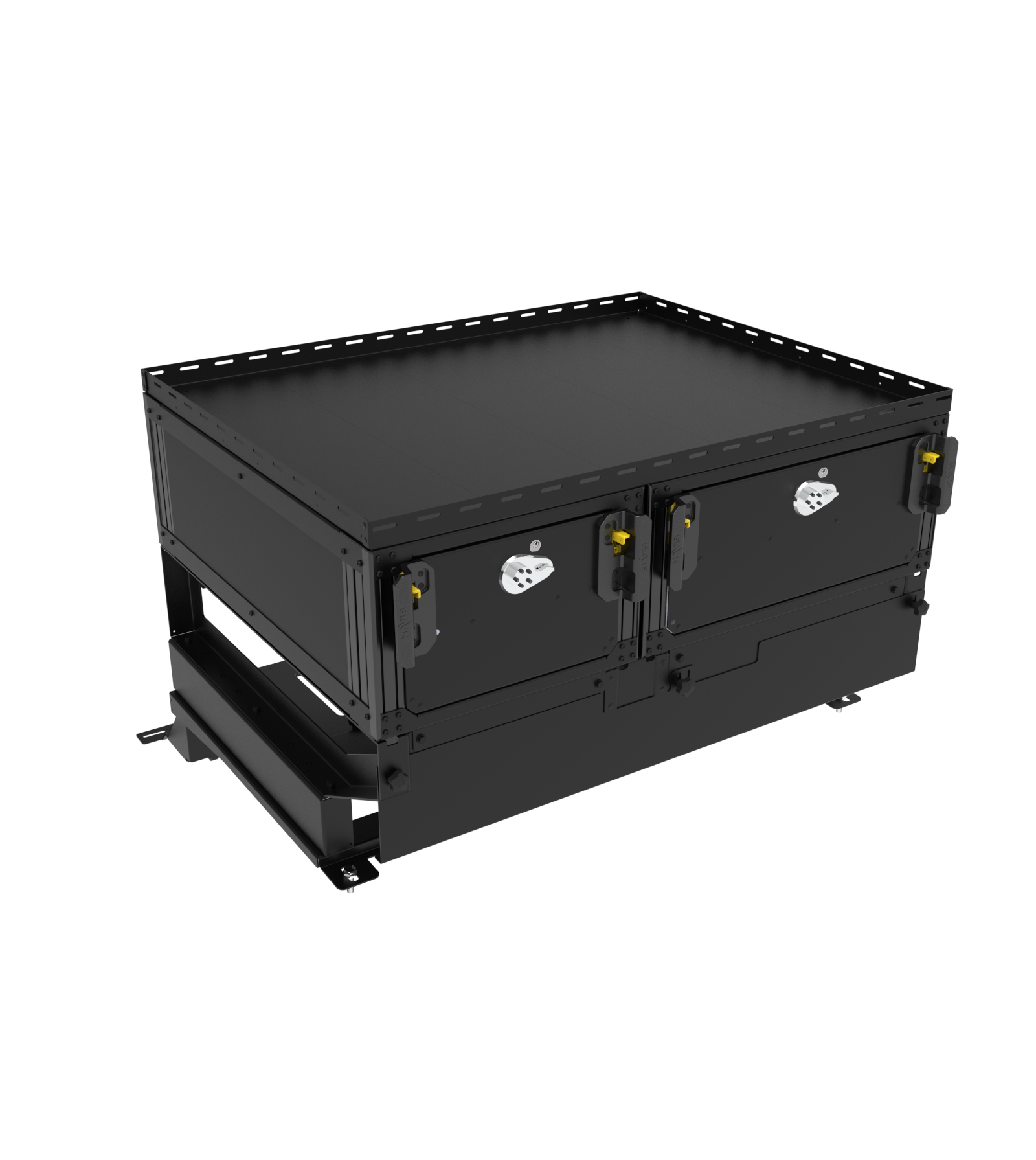 Premium Side-By-Side Dual Drawer with Push-Button Combination Locks and Bunge Topper Package For 2025-2026 Ford Expedition SSV