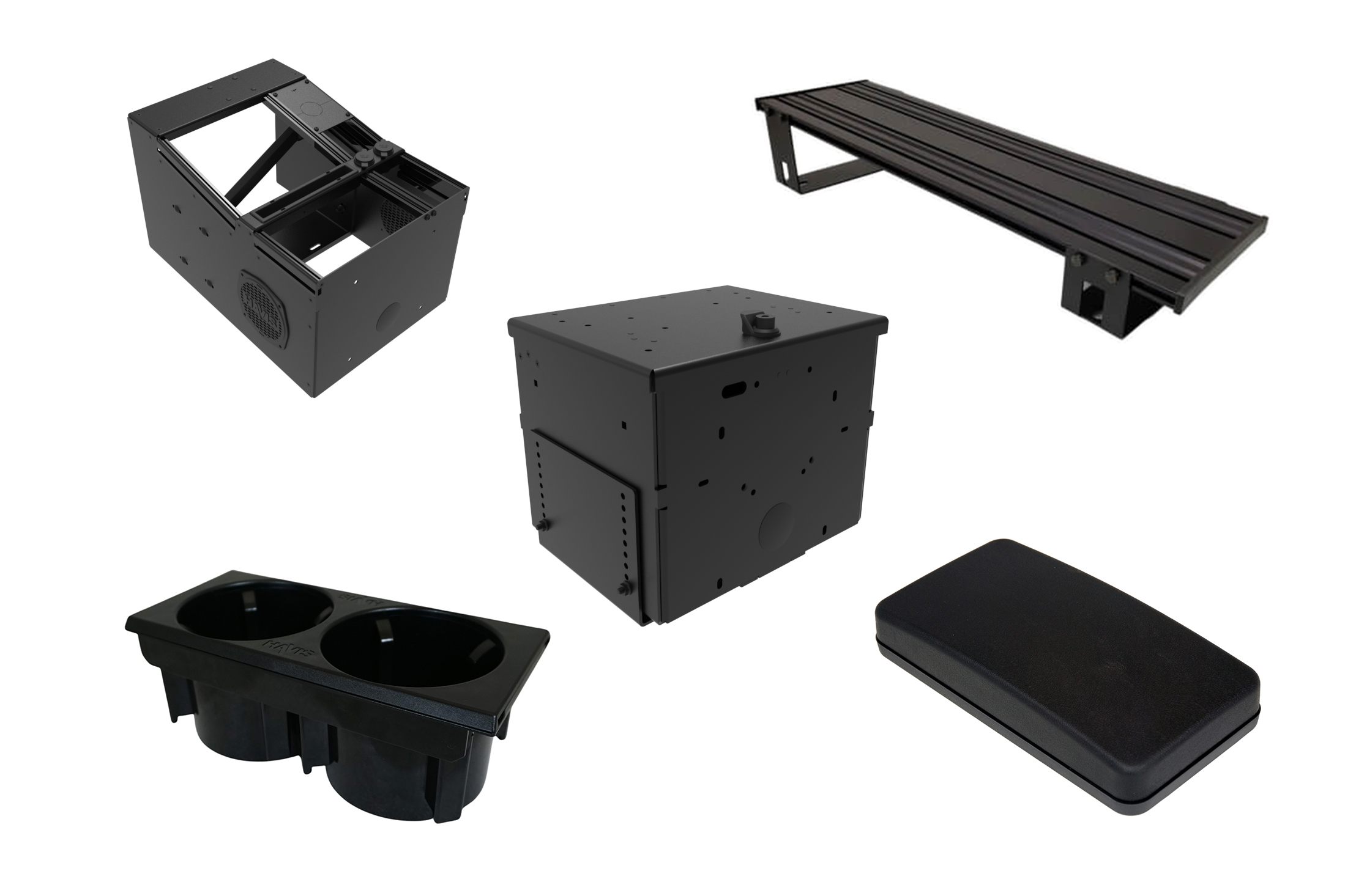 Work Truck Console Package for 2017-2026 Ford F-250, 350, 450 Pickup and F-450 and 550 Cab Chassis, 2015-2026 Ford F-150 & 2018-2026 Ford Expedition