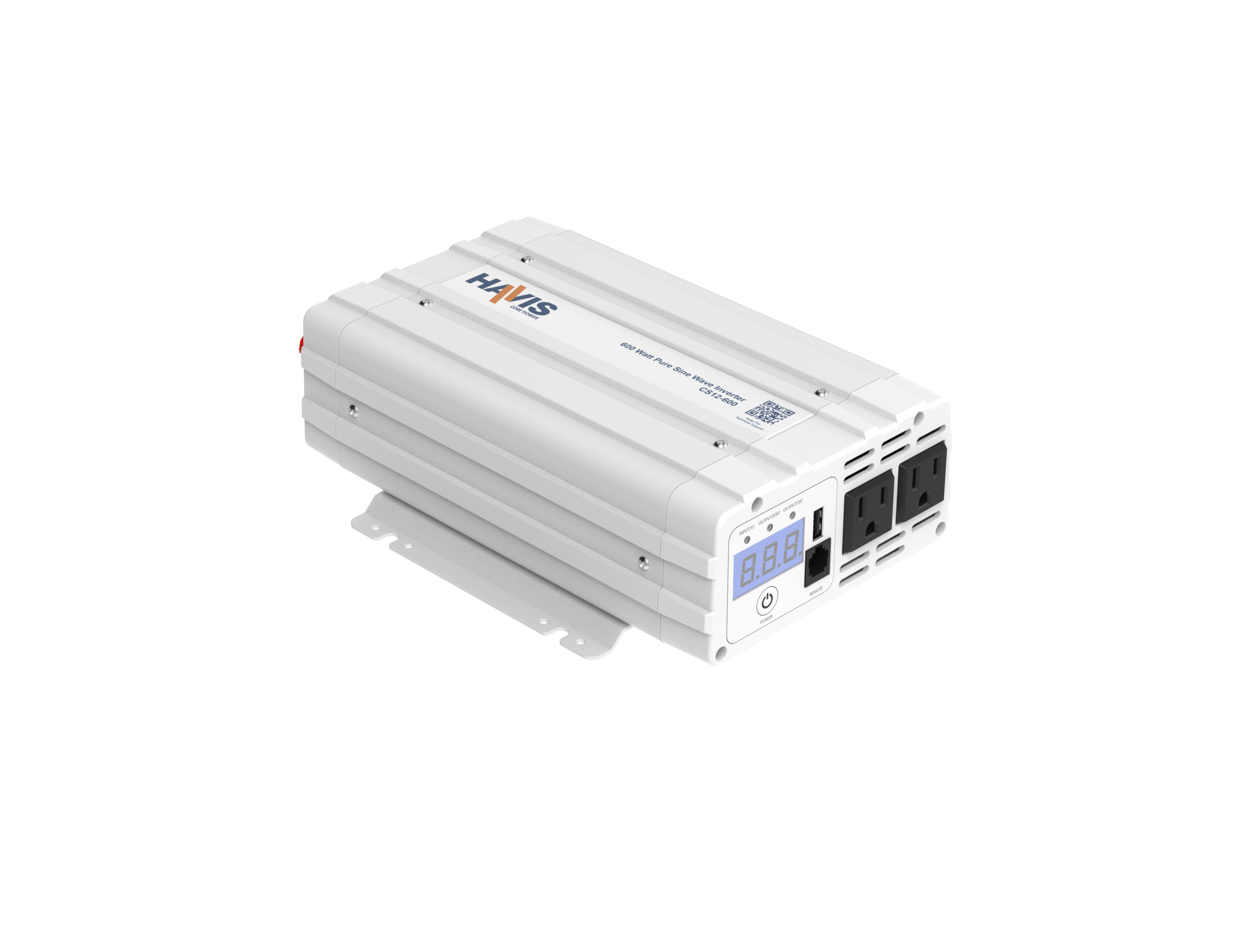 CS Series Core Power Inverter, Pure Sine Wave, 12VDC Input & 600W AC Output